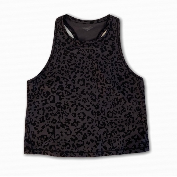 SOLD - Athleta Shanti Crop Leopard Tank M - Picture 2 of 5